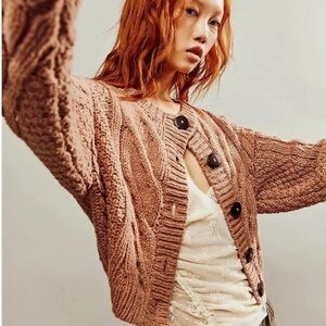 Bonfire Cable Knit Cardi from Free People—worn once.